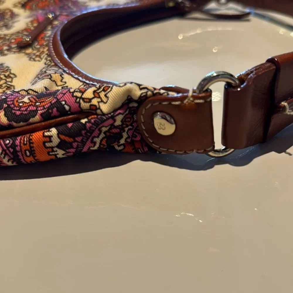 Kate Spade Vintage Paisley Floral Small Zippered Hobo Bag - Picture 3 of 9